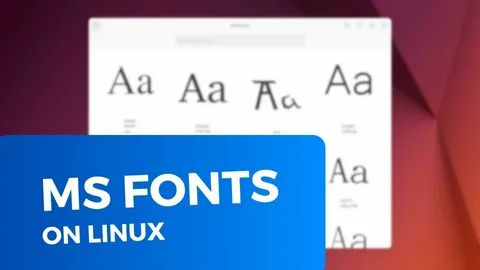 Шрифты Microsoft в Linux